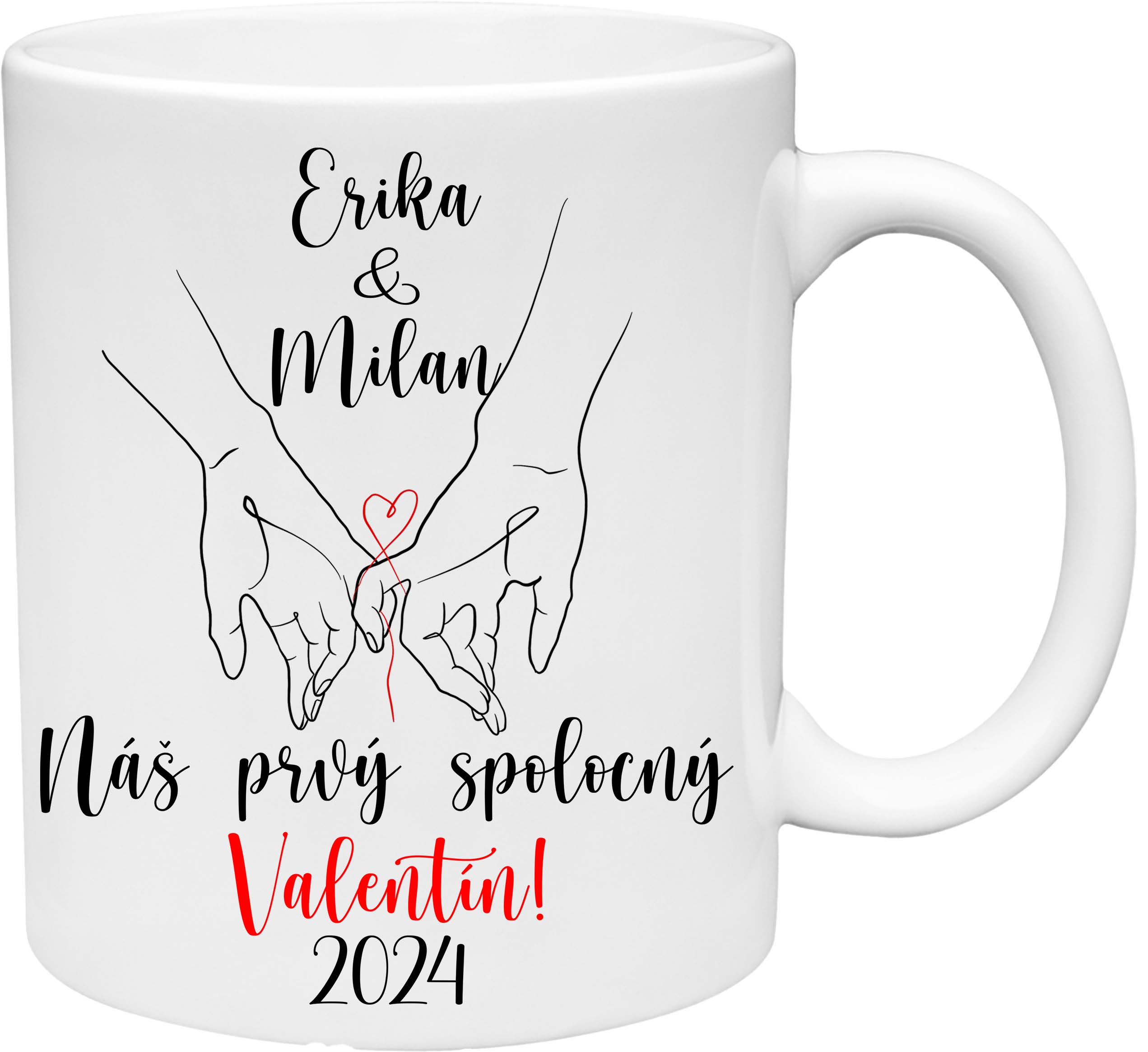 Hrnček Náš prvý spoločný Valentín! (s krabičkou)