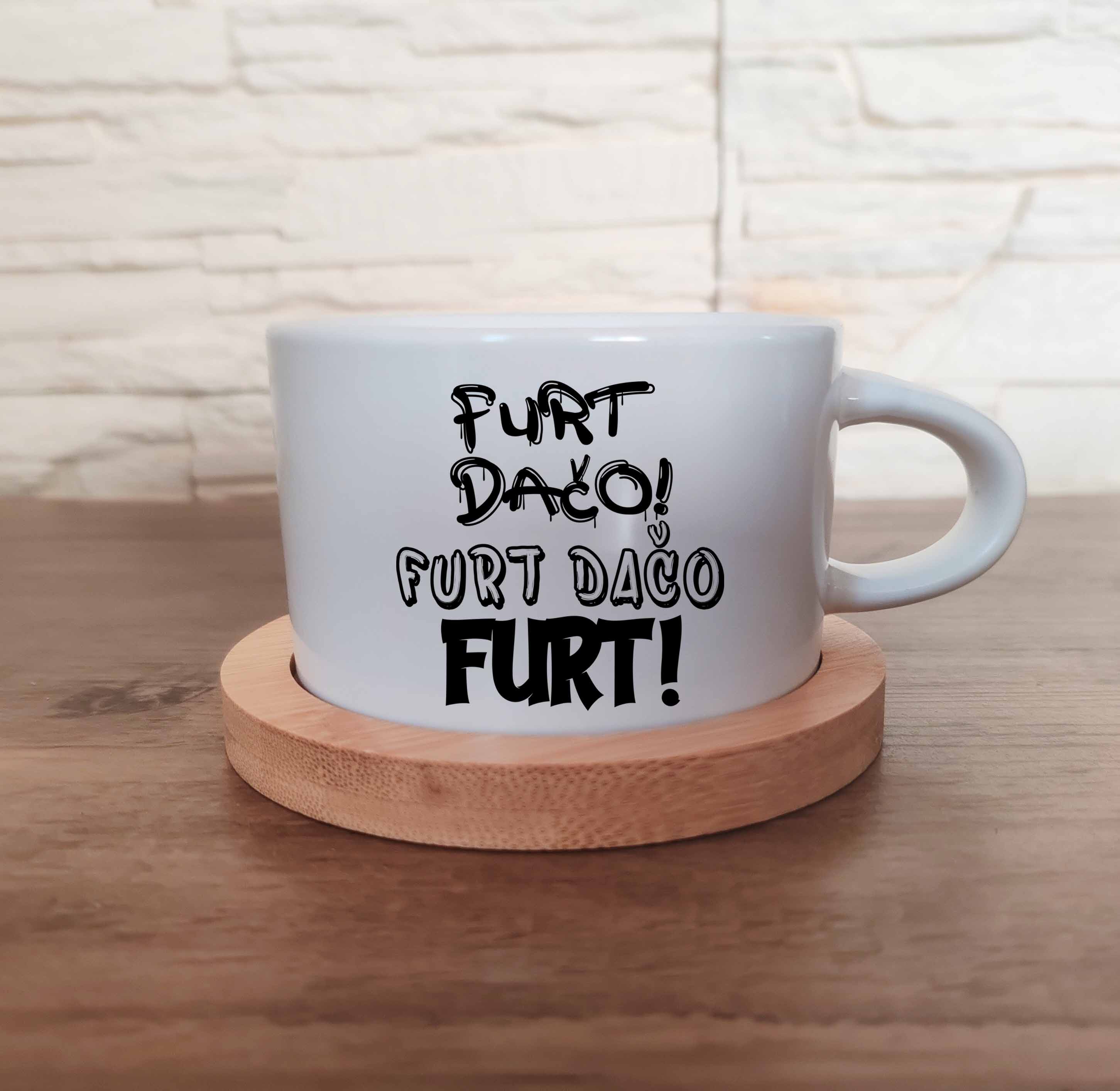 Hrnček Makrónka Furt dačo!