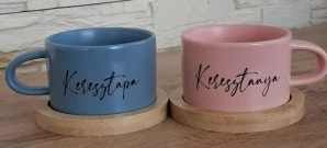 Hrnček Makrónka Keresztapa - Keresztanya